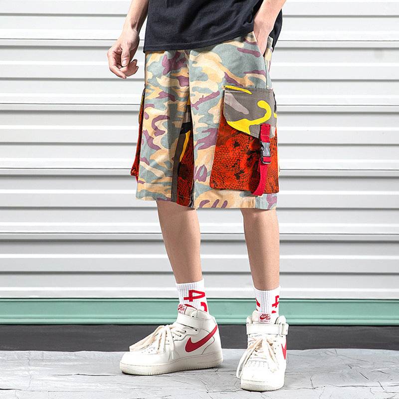 Men's Chinese style cargo shorts - Mubimart