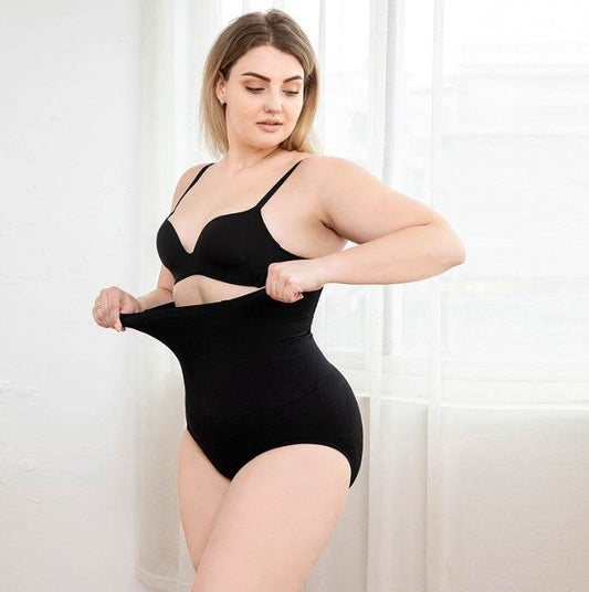 High-waisted Pull-in Pants Shaping Panties - Mubimart