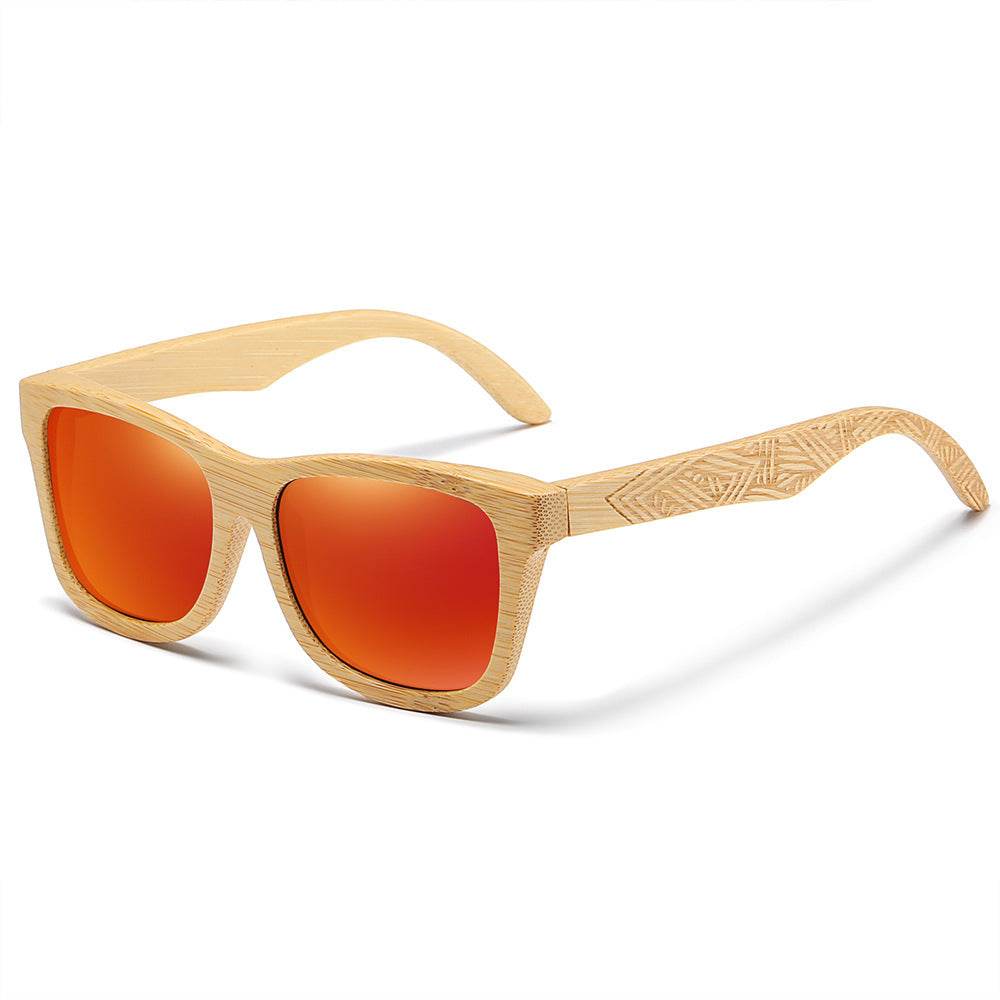 Polarized wooden sunglasses - Mubimart