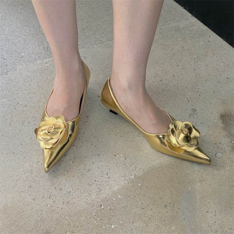 Women's Low Heel Pumps Fashion Shoes - Mubimart
