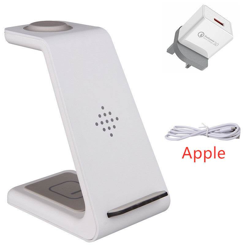 3 In 1 Fast Charging Station Wireless Charger Stand Wireless Quick Charge Dock For Phone Holder - Mubimart