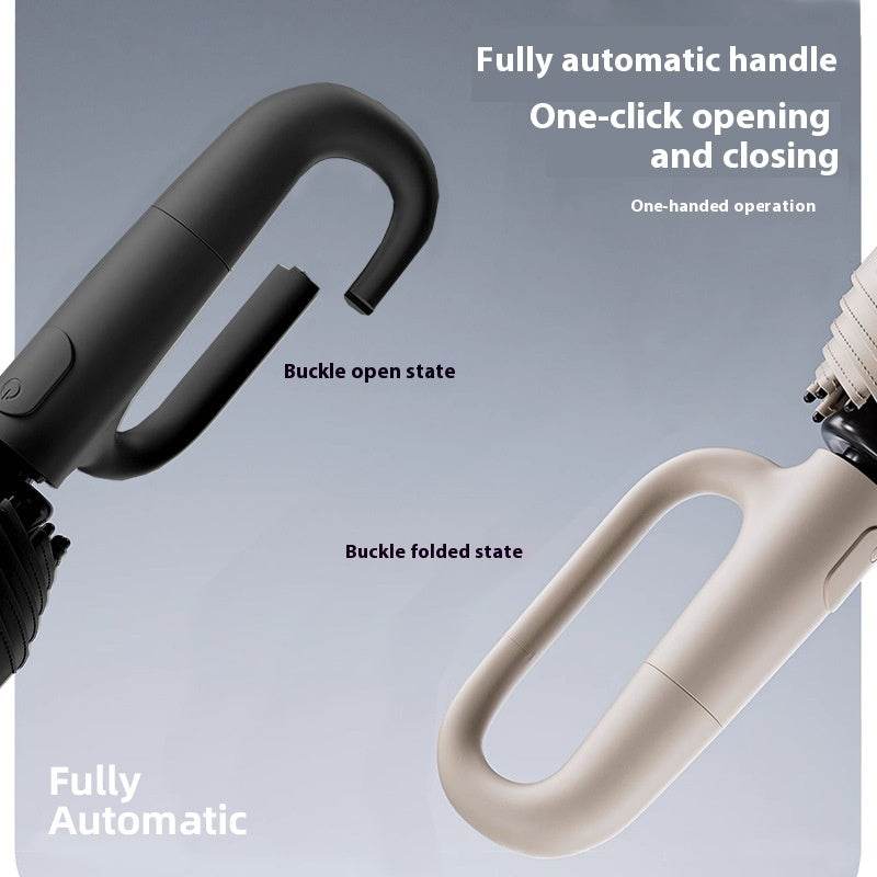 84 Bone Ring Buckle Umbrella Automatic Sun Shade UV - Mubimart