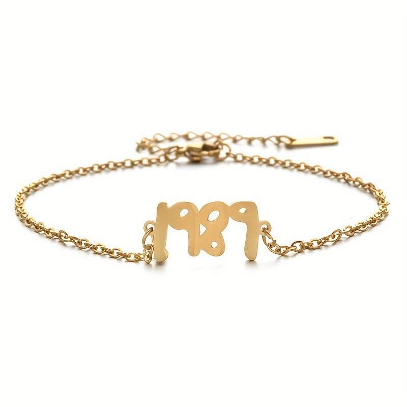 Real Gold Plating O Chain Stainless Steel Anklets - Mubimart