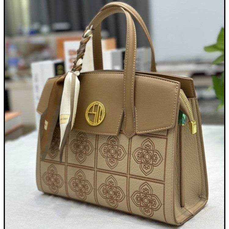 Embroidered Silk Scarf New Crossbody Bag Women - Mubimart