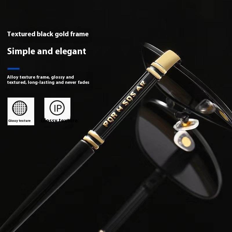 Polarized Sunglasses Photosensitive Color Changing Men's Sunglasses - Mubimart