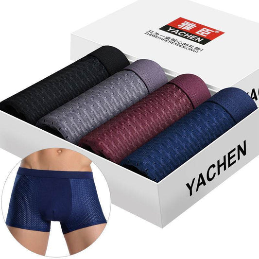 Silky mesh boxer briefs - Mubimart
