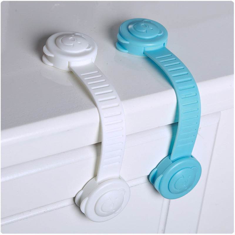 Children's Cabinet Door Lock Bendable Baby Multifunctional Safety Lock , - Mubimart