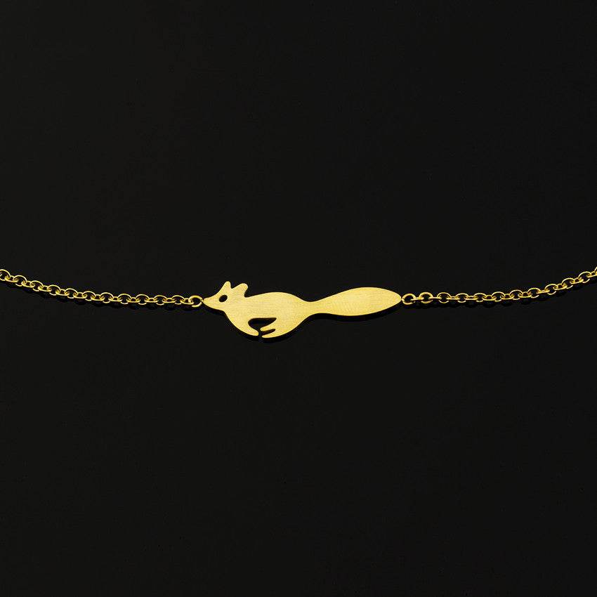 Running Fox Charm Bracelet - Mubimart