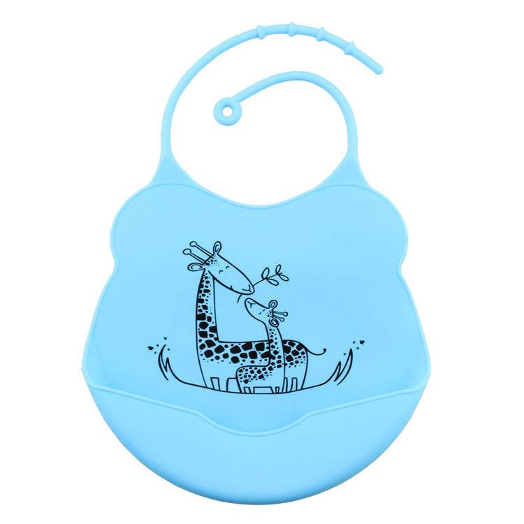 Cartoon silicone bib - Mubimart