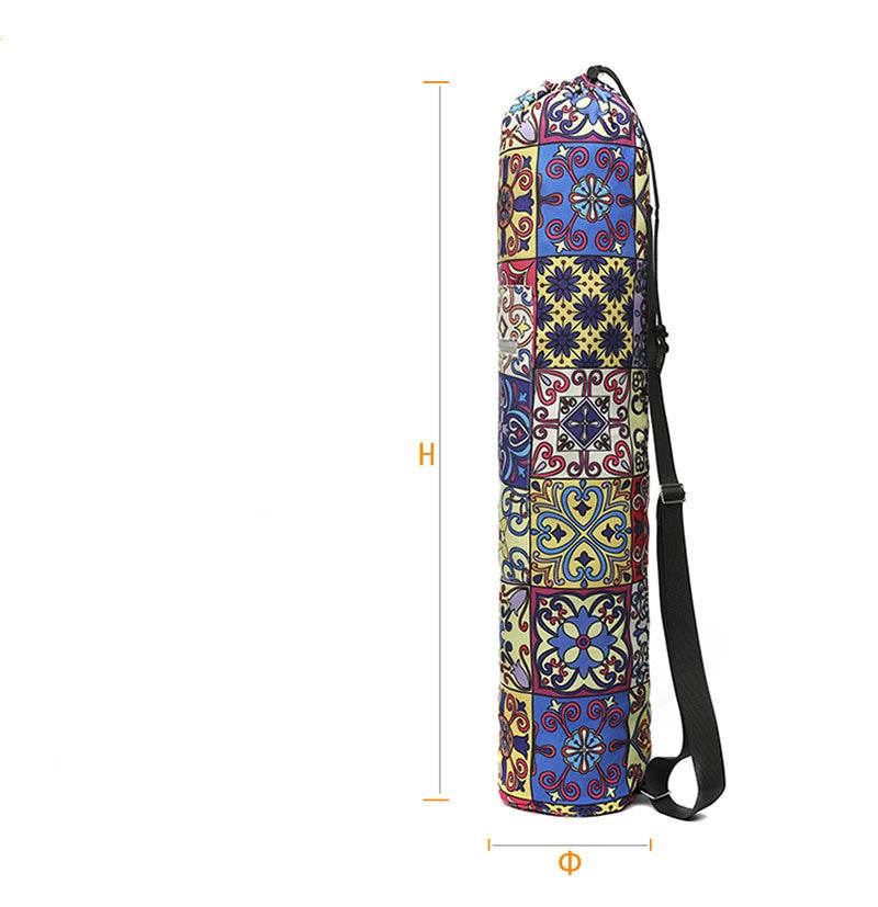 Canvas Yoga Bag 6MM Yoga Mat Shoulder Bag - Mubimart