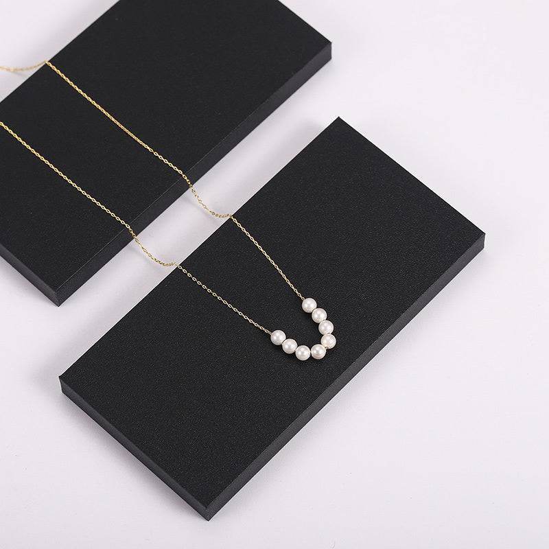 Small Pearl Necklace Women Short Clavicle Chain - Mubimart