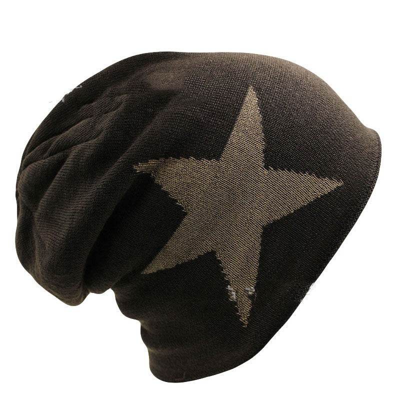 Winter knitted hood wind cap - Mubimart