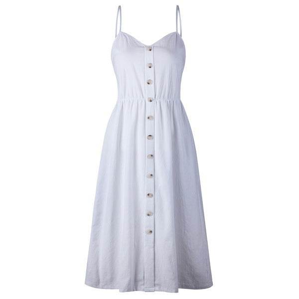 Printing Slip Dress - Mubimart