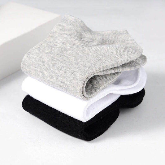 Men's Low-cut Cotton Short Shallow Mesh Socks - Mubimart
