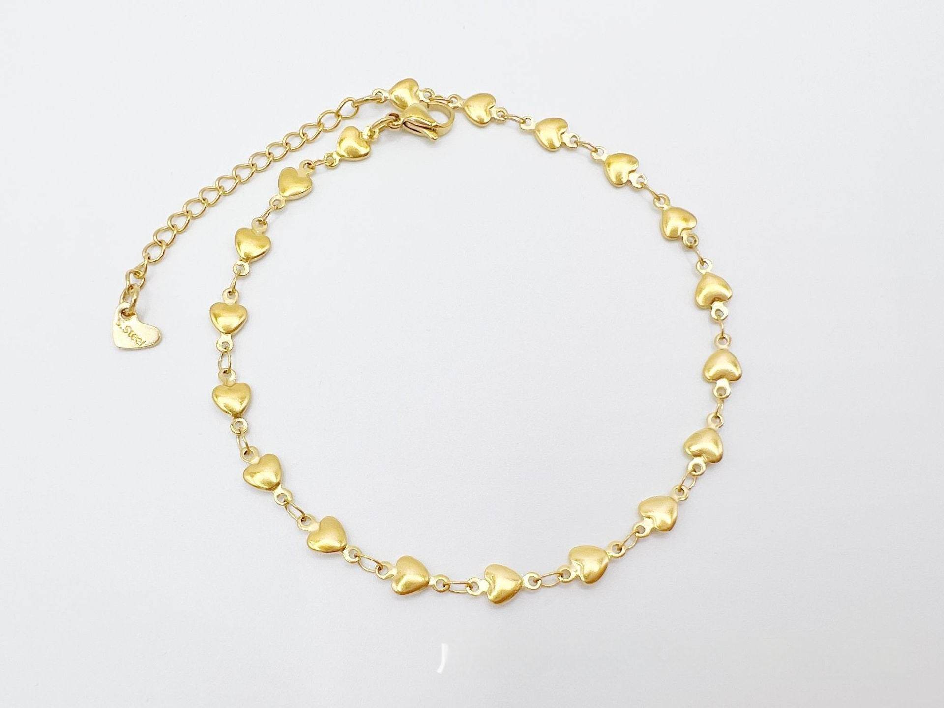 Simple Niche European And American Style Stainless Steel Anklets - Mubimart