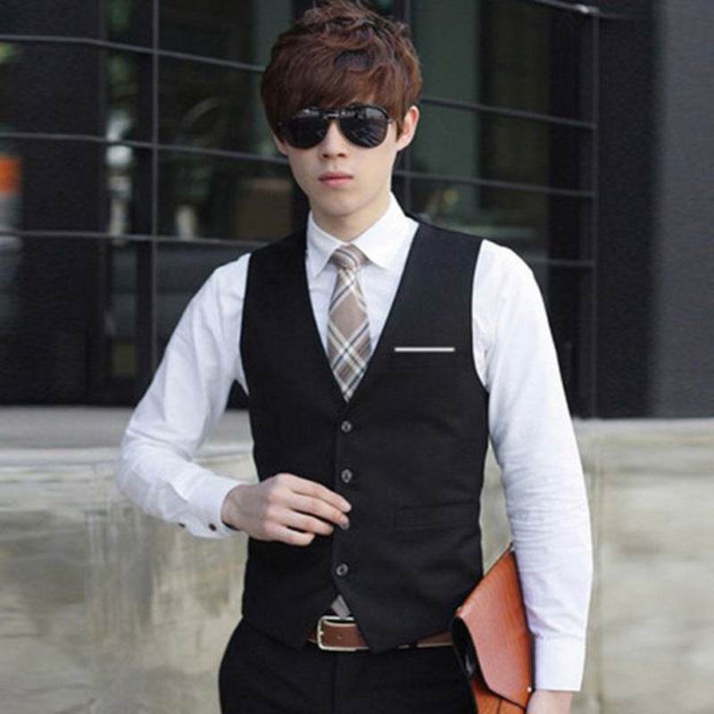 Slim overalls suit vest - Mubimart