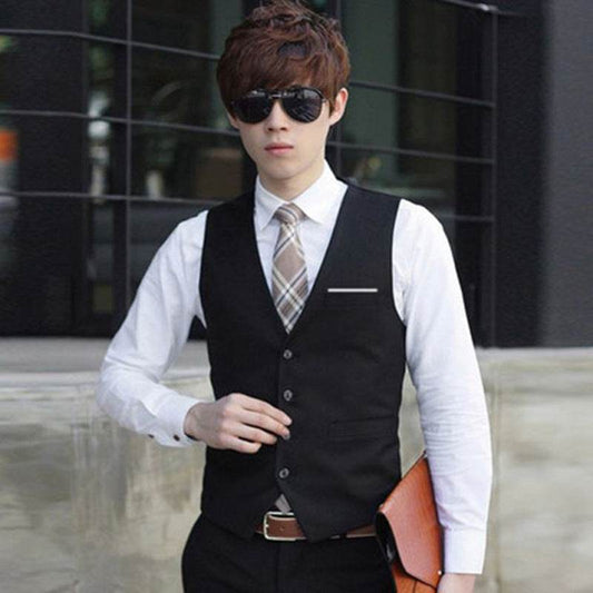 Slim overalls suit vest - Mubimart