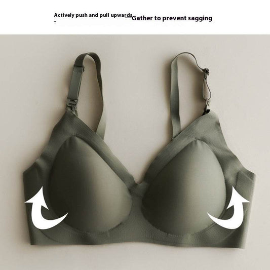 Plus Size Front Buckle Bra Nursing Bra Nursing Underwear - Mubimart