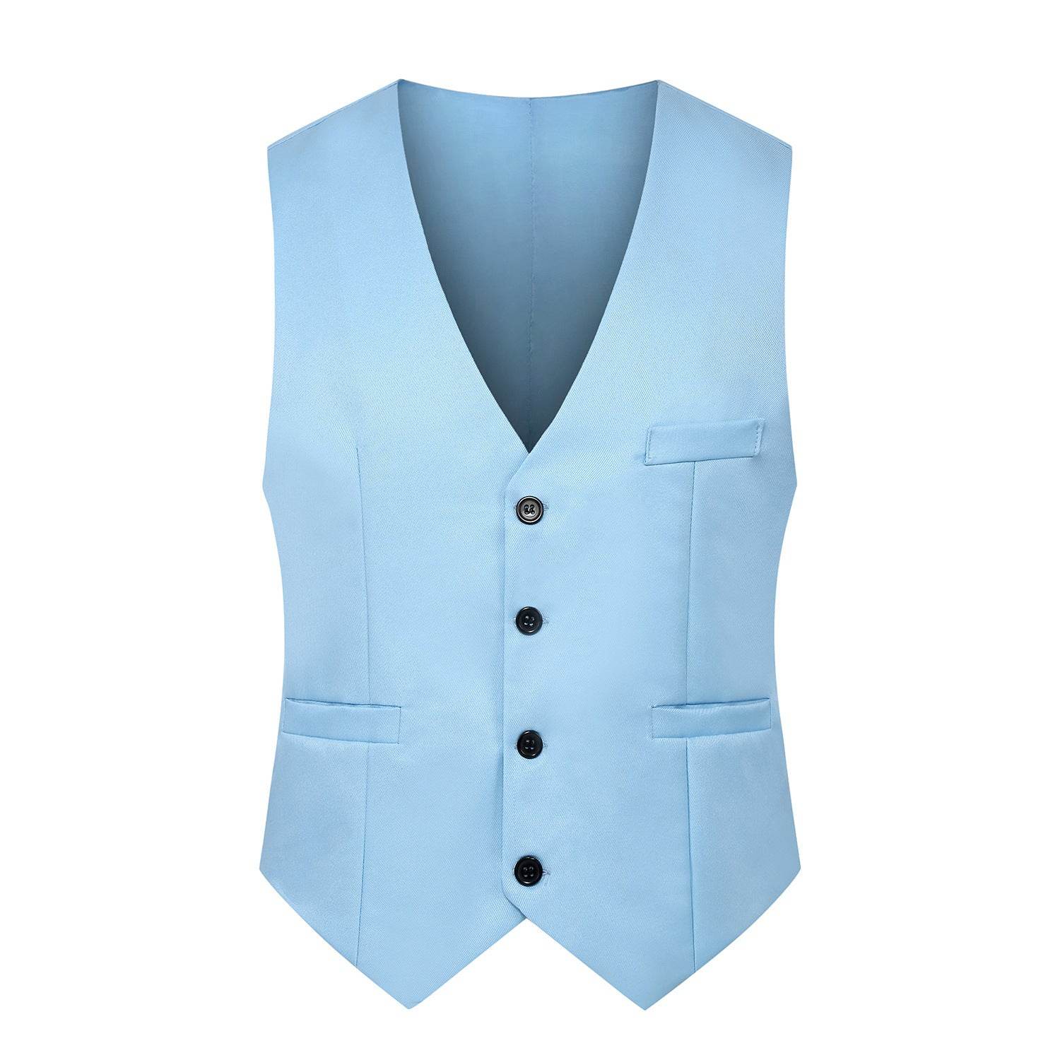 Fashion Simple Men's Suit Solid Color Vest - Mubimart
