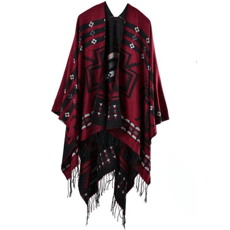 Split shawl scarf - Mubimart