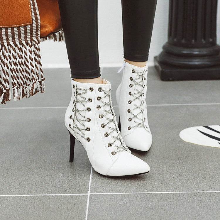Pointed stiletto boots - Mubimart