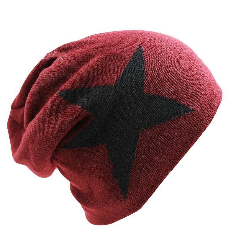 Winter knitted hood wind cap - Mubimart