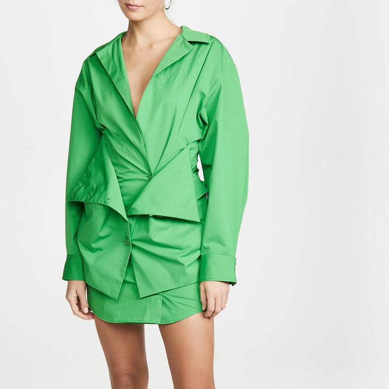 Ladies shirt dress - Mubimart