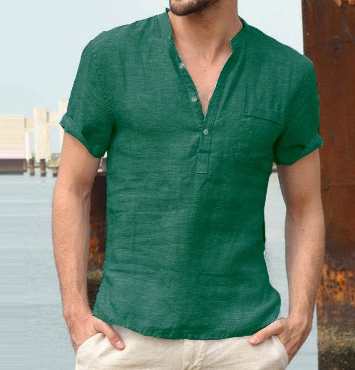Men's Linen Shirt - Mubimart