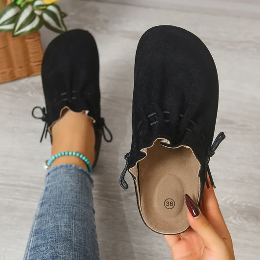 Stylish Minimalist Retro Casual Design Womens Slippers