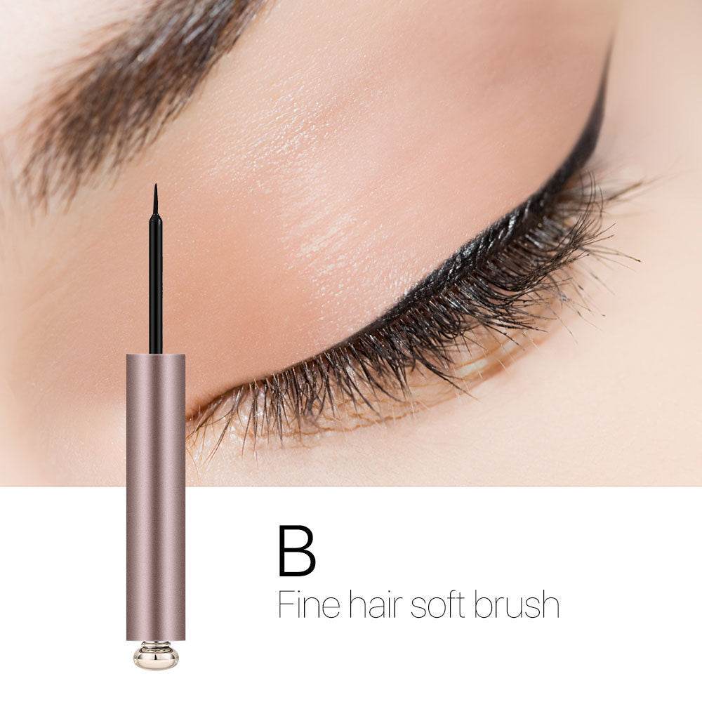Rose Gold Beginner Liquid Eyeliner Waterproof Quick Dry No Halo Eyeliner - Mubimart
