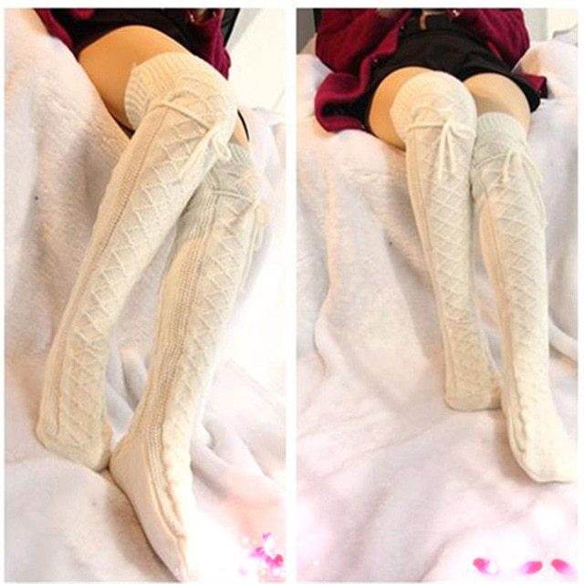 Autumn and winter stockings over the knee high socks - Mubimart
