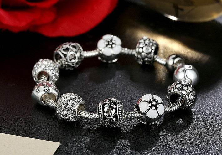 Silver Charm Bracelet - Mubimart