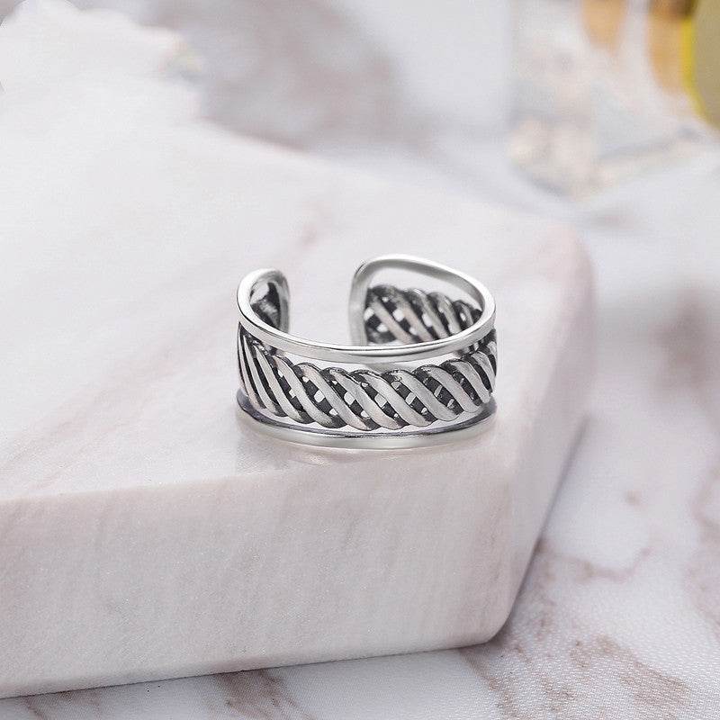 Vintage Thai Silver Ring - Mubimart