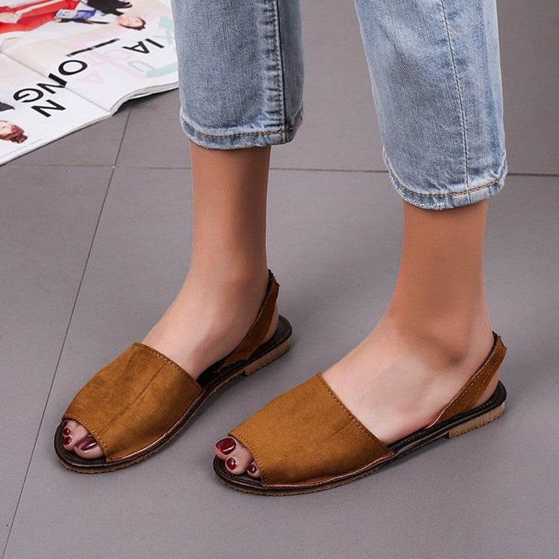 Fish mouth sandals women - Mubimart