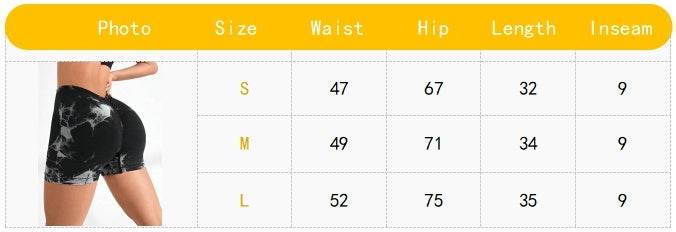 3 PACK Tie Dye Active Wear Shorts, Women Workout Shorts, High Waisted Contour Gym Yoga Biker Shorts, V Back Booty Biker Workout Gym Running Shorts - Mubimart