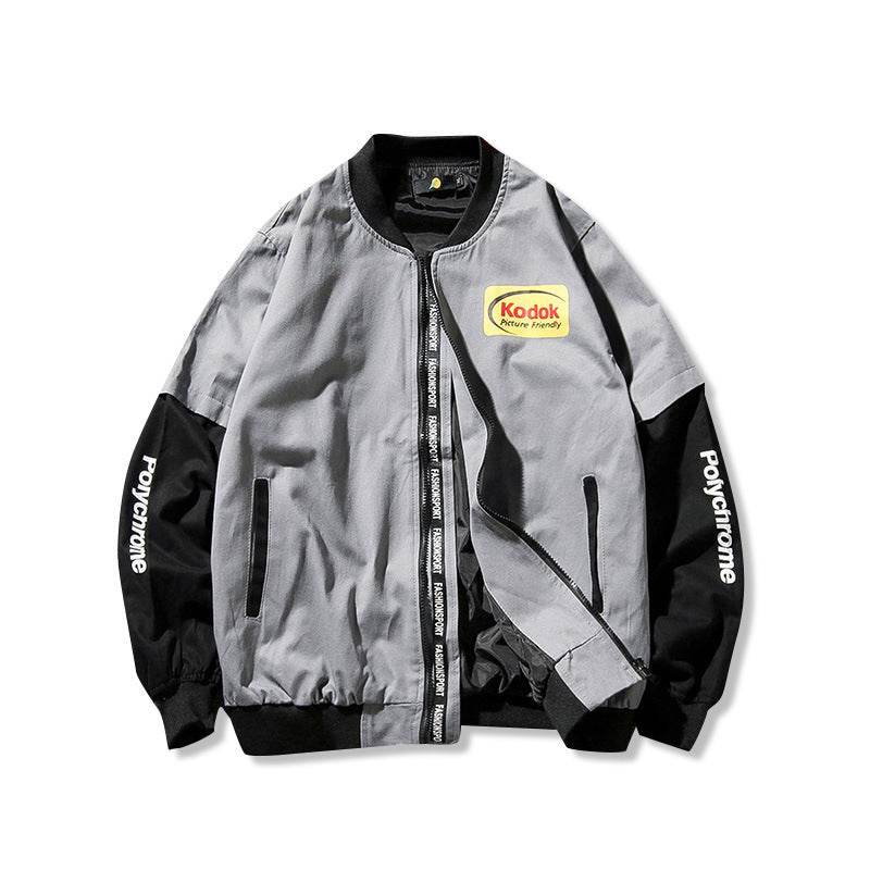 Oversized Bomber Jacket Harajuku Style - Unisex - Mubimart