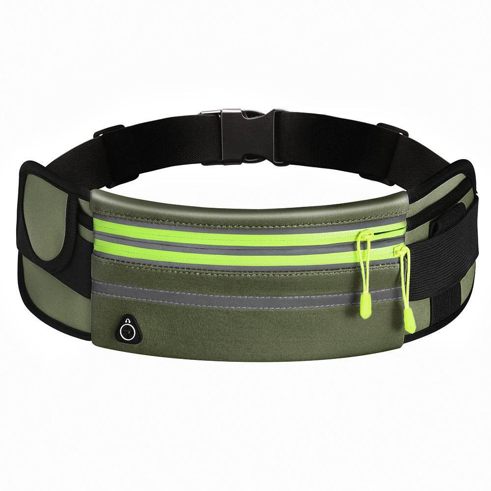 Double Zippers Waist Bags Waterproof Sports Running Fanny Pack - Mubimart