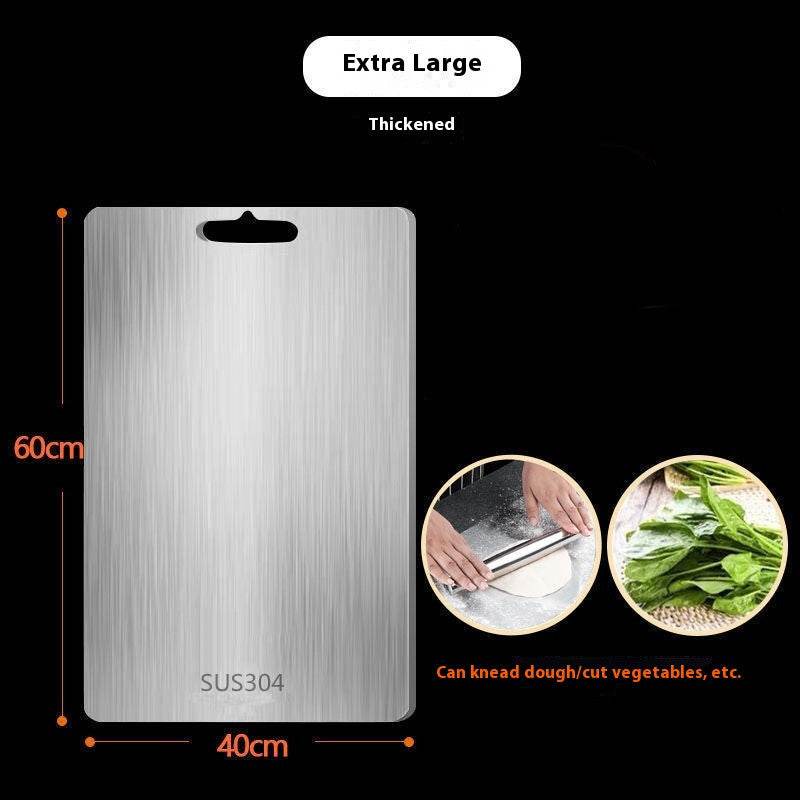 Thick Double-sided 304 Stainless Steel Cutting Board - Mubimart