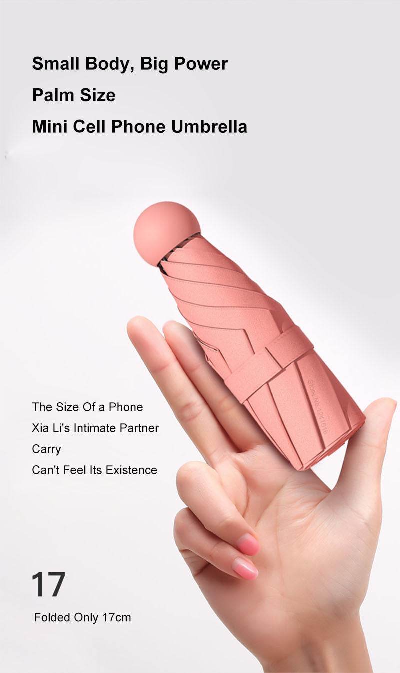 UV proof capsule umbrella - Mubimart