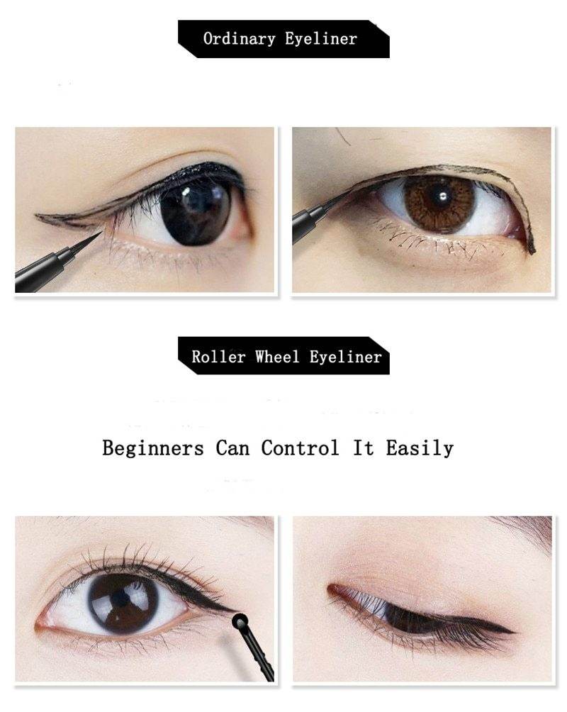 All new eyeliner wear-resistant casters waterproof and sweat-proof black liquid eyeliner pencil make-up tools - Mubimart