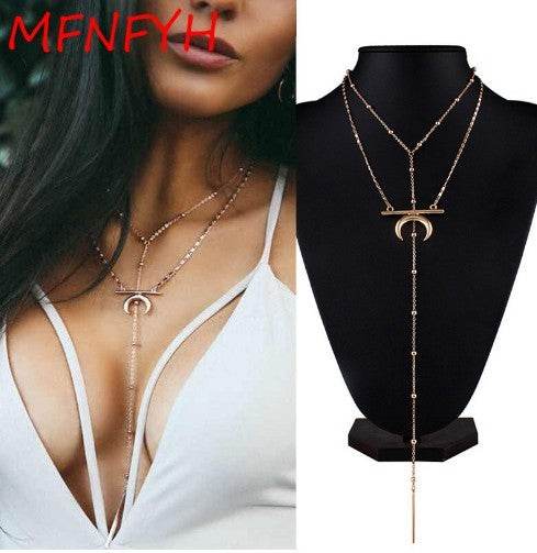 Multi Layer Choker Necklace for Women - Mubimart