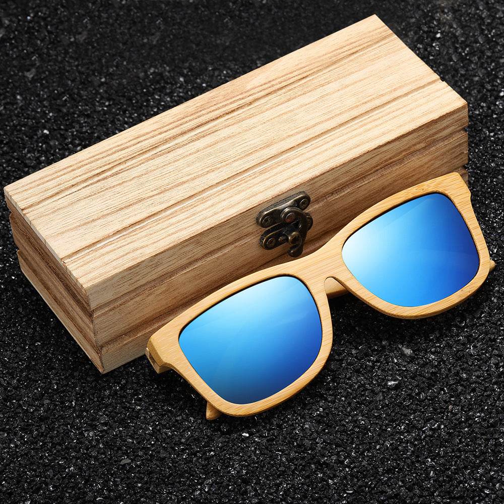 Polarized wooden sunglasses - Mubimart