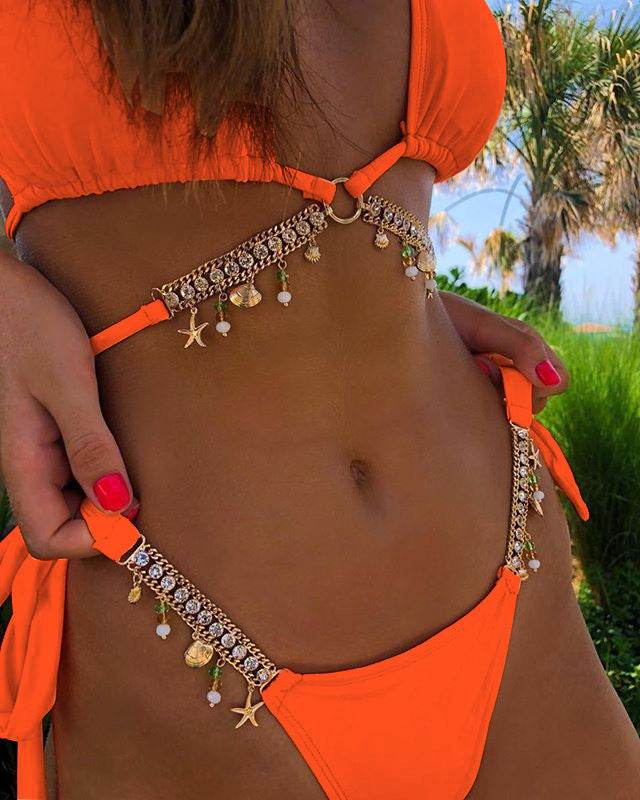 Multicolor diamond bikini - Mubimart