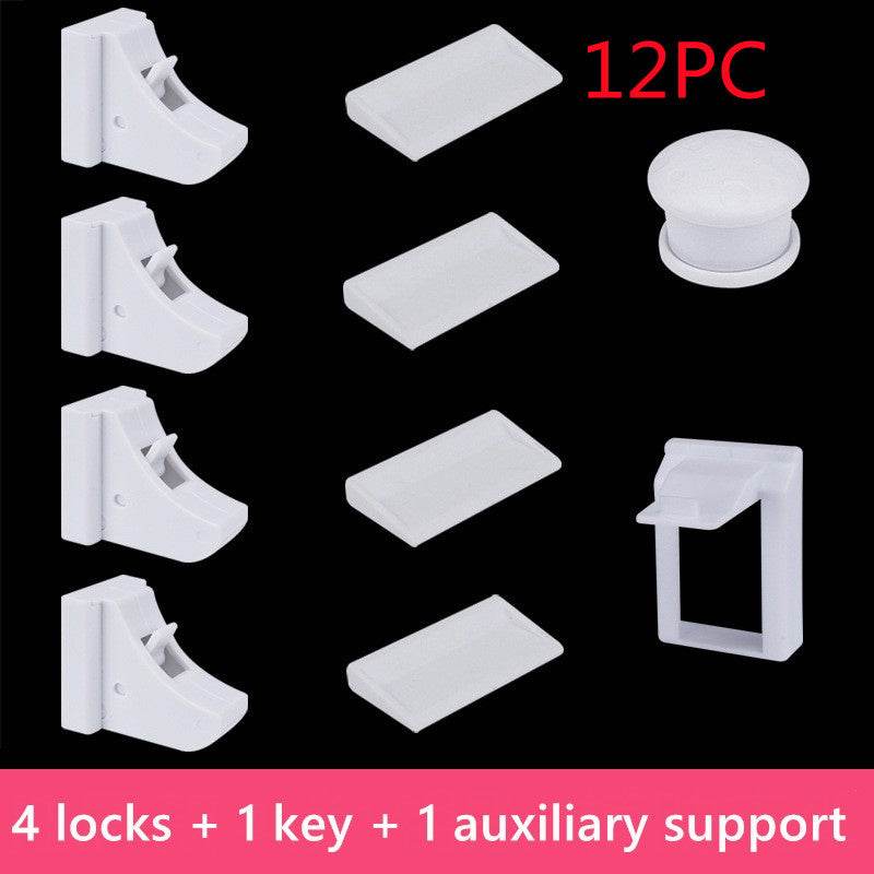 Children's Multifunctional Safety Lock, Drawer Lock, Cabinet Door Lock - Mubimart