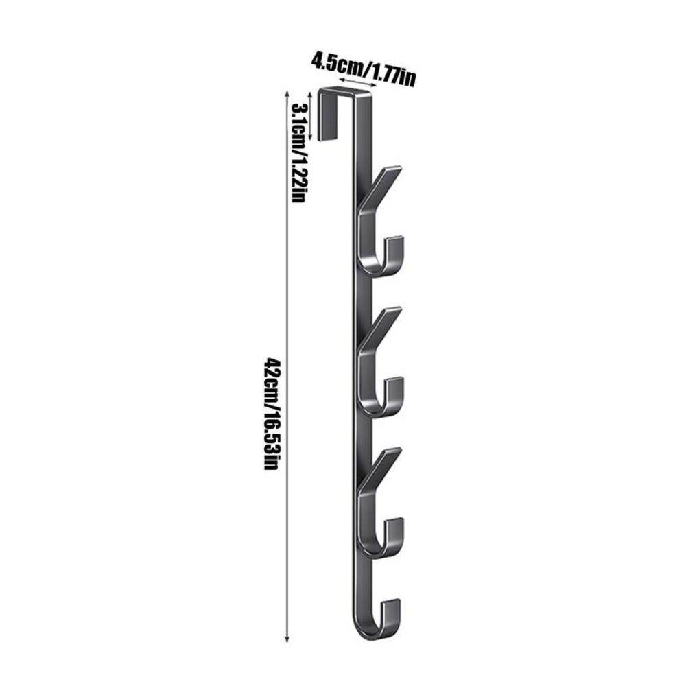 Door Hanger Clothes Hanging Carbon Steel Sturdy Over The Door Hooks Versatile Clothes Hanger Home Storage Organization Hooks - Mubimart