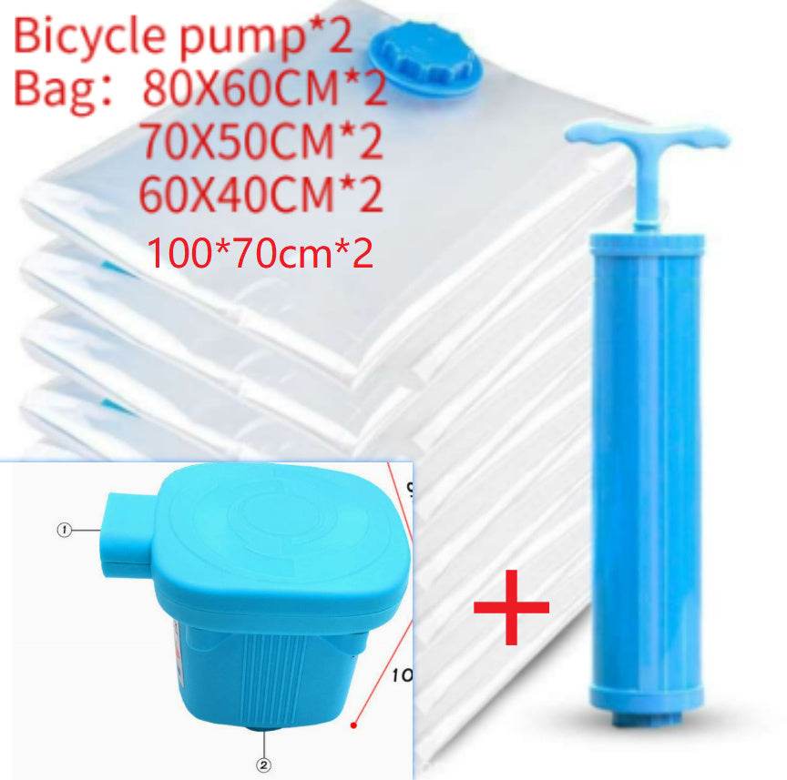 Quilt Vacuum Storage Bag Exhaust Valve Compression Clothes - Mubimart