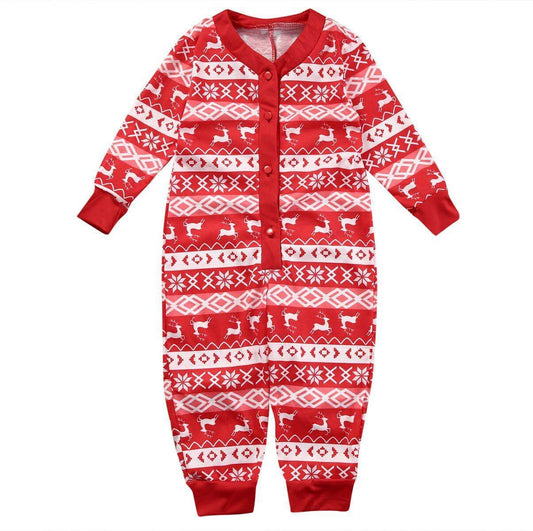 Christmas Parent-child Printed Loungewear Pajamas Set - Mubimart