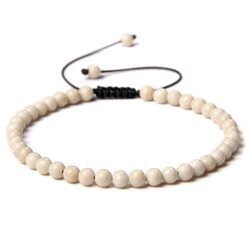 Adjustable Natural Raw Gemstone Beading Bracelet - Mubimart
