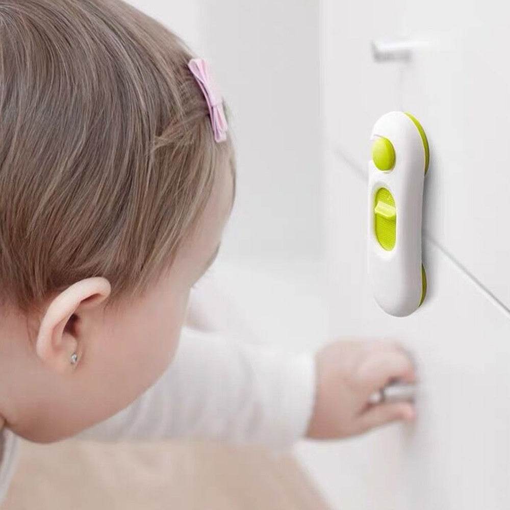 Door Cabinet Door Lock Anti-clamp Hand Children Safety Lock - Mubimart