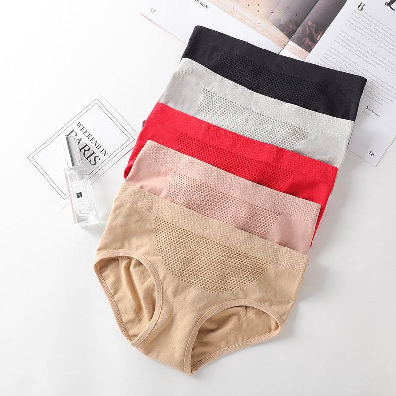 Seamless Mid-rise Cotton Crotch Briefs For Women - Mubimart